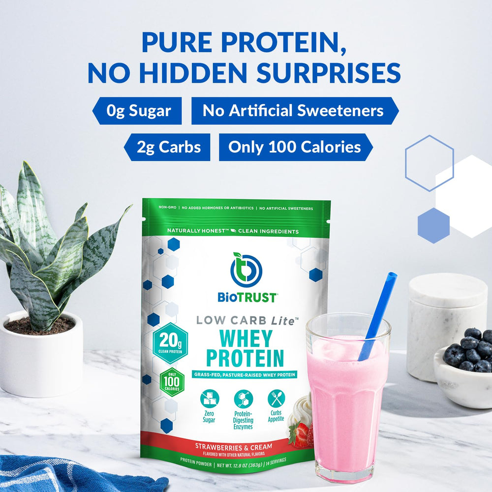 BioTrust Low Carb Lite shaker demonstrated for easy shake mixing