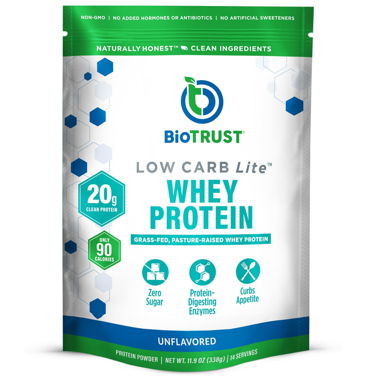 BioTrust Low Carb Lite whey protein jar for quick keto shakes.