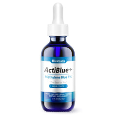 Biovitalis Actiblue+ 1% methylene blue bottle for research use