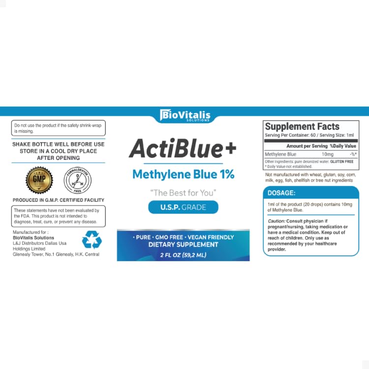 Note indicating potential staining with Actiblue+ solution