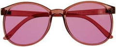 BIOWAVE Baker Miller Pink round color therapy glasses for mood balance and relaxation