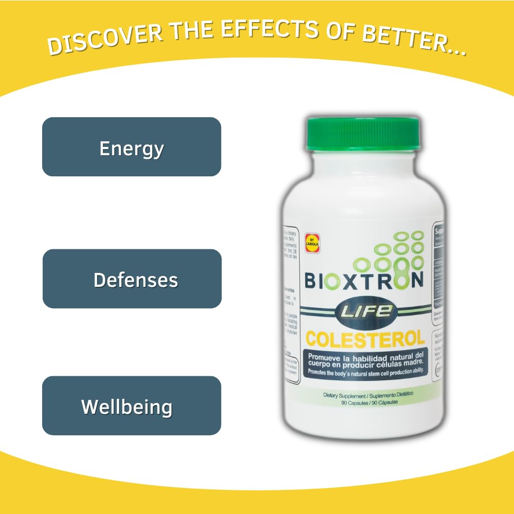 Bioxtron Life bottle label detail emphasizing natural ingredients and algae blend.