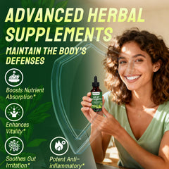BIOZQYNK oil with oregano leaves beside the bottle