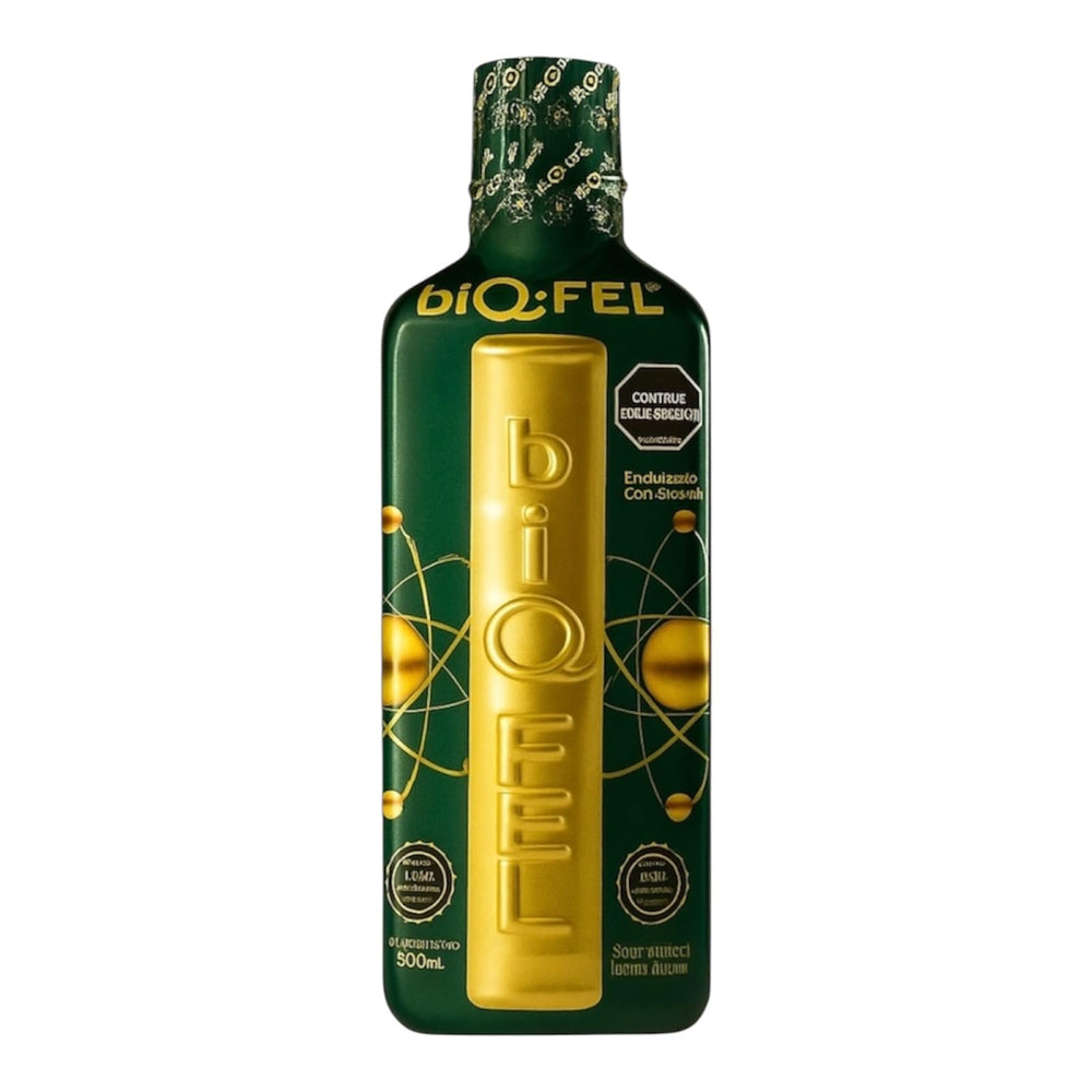 BiQFEL Daily Multivitamic bottle on counter supports daily energy and balance.