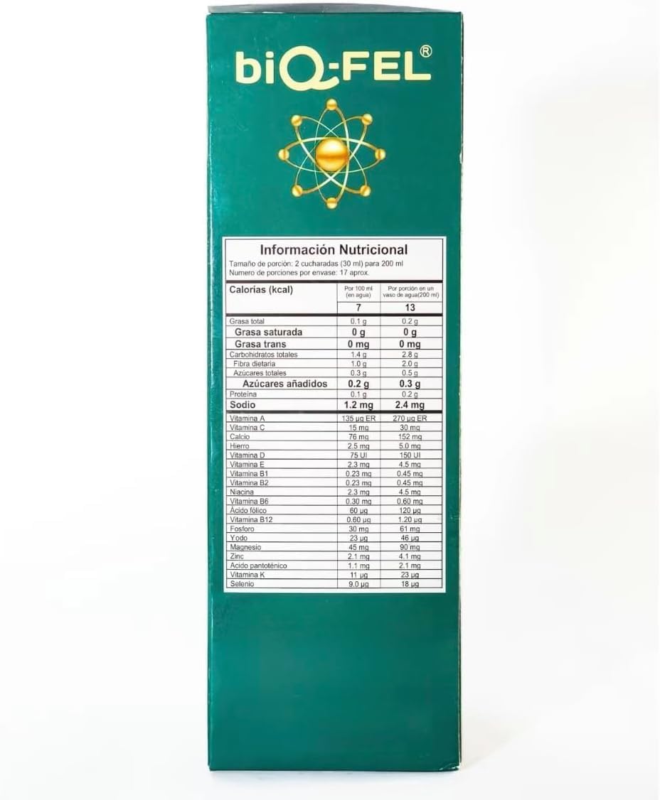 BiQ-FEL Daily Multivitamin botanicals collection shows key ingredients for vitality.
