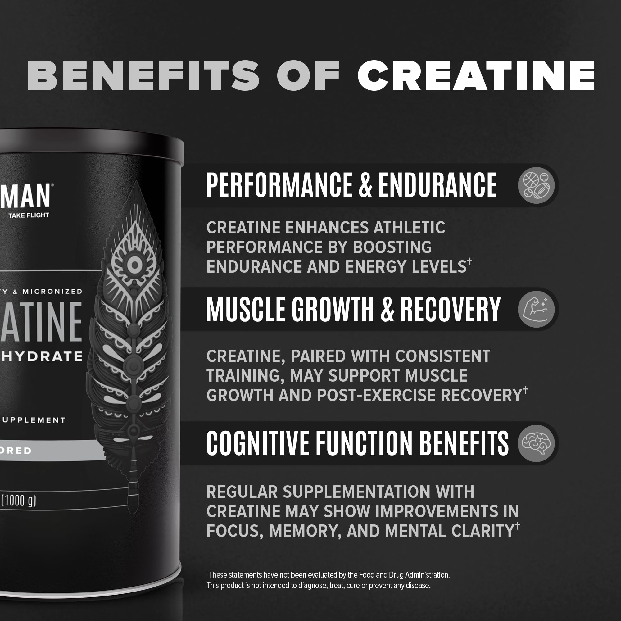 Birdman vegan gluten-free creatine keeps ingredients plant-based