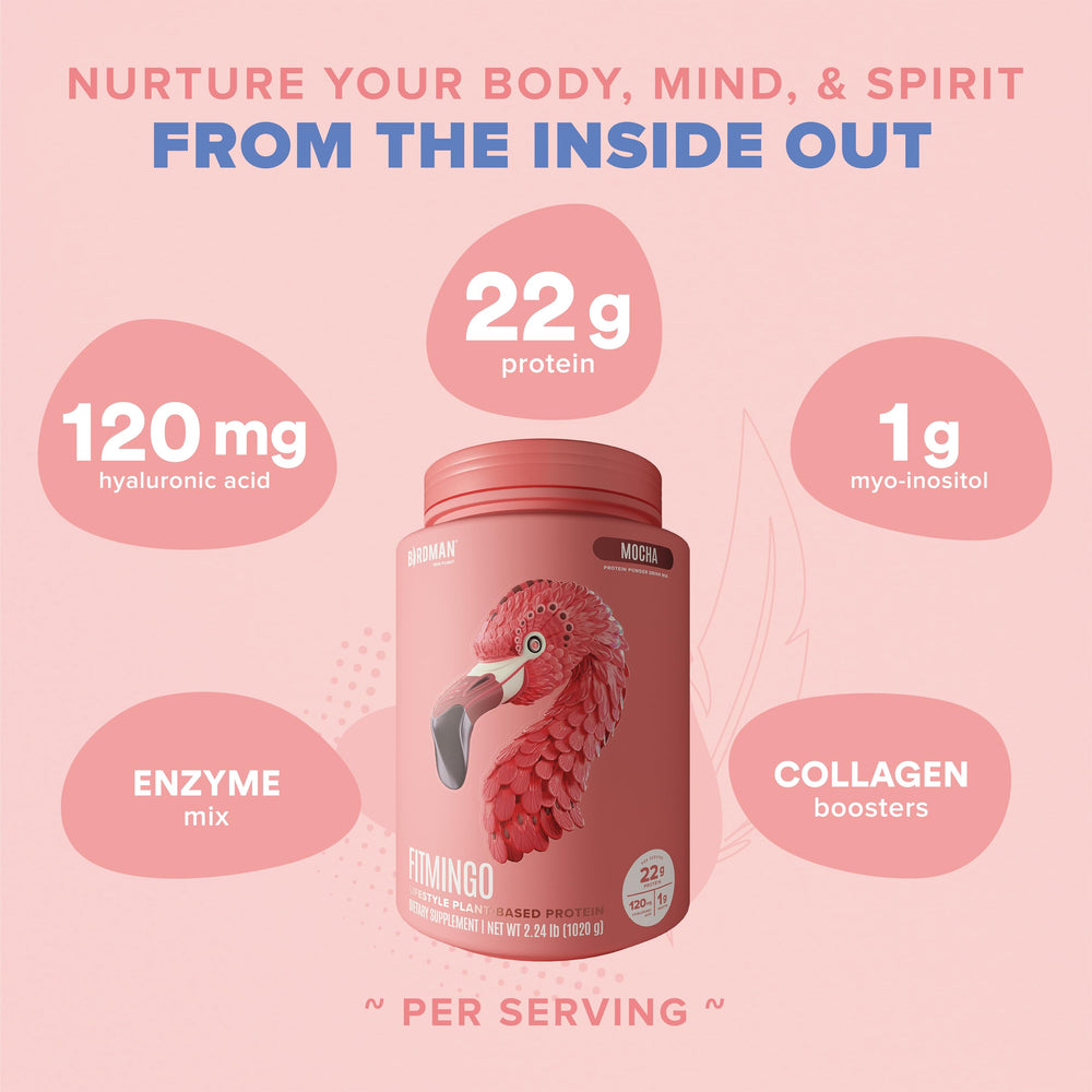 Close up label on Fitmingo showing inositol and hyaluronic acid among ingredients.