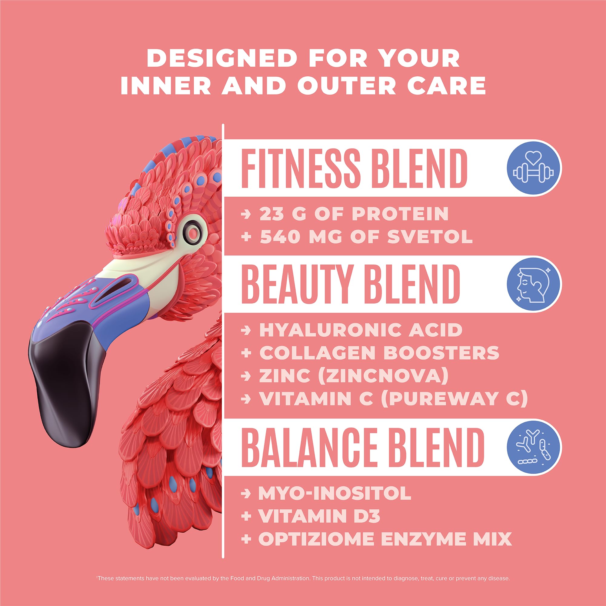 BIRDMAN Fitmingo scoop with blueberry powder for quick shakes and flavor