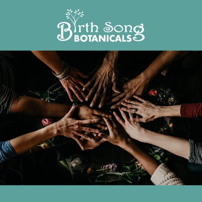Birth Song Botanicals Fertile Ground bottle with a calm mom-friendly vibe