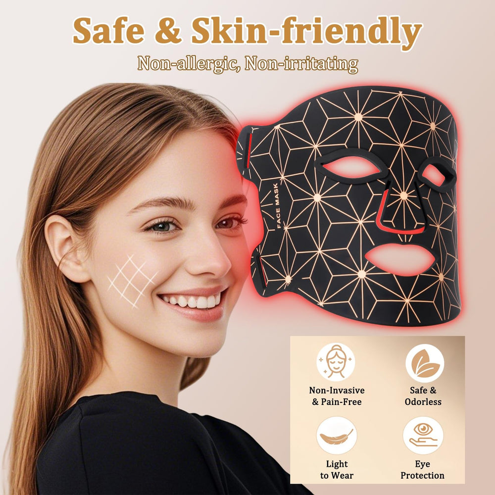 biuufish red light mask 4-in-1 chip closeup highlighting energy efficiency
