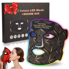 biuufish red light mask forehead closeup hints at improved skin vitality