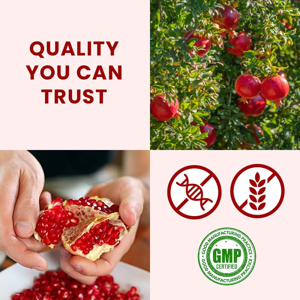Ayurvedic heritage label indicating traditional wellness principles behind pomegranate peel powder