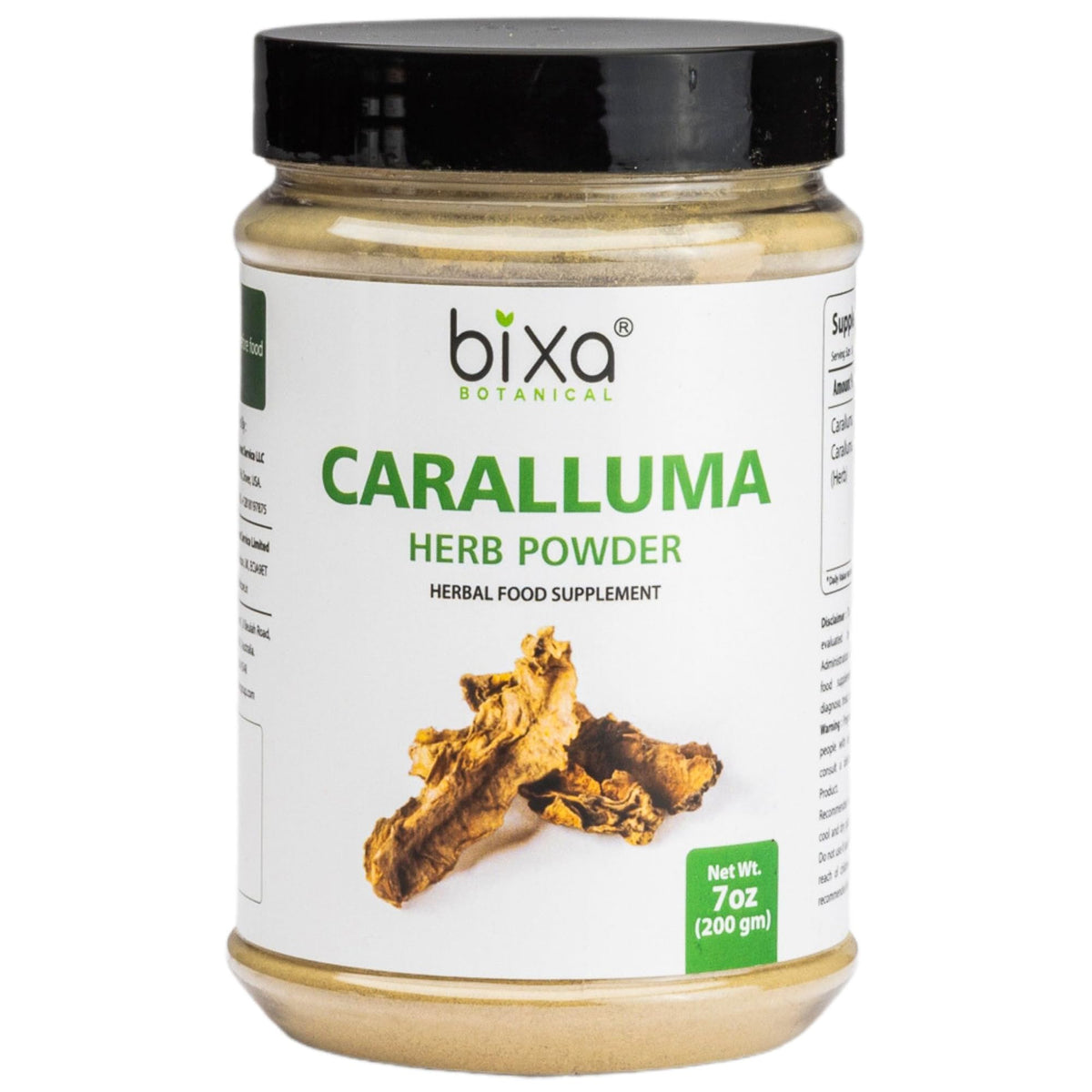 Bixa Botanical Caralluma Fimbriata powder in a tin for everyday energy support