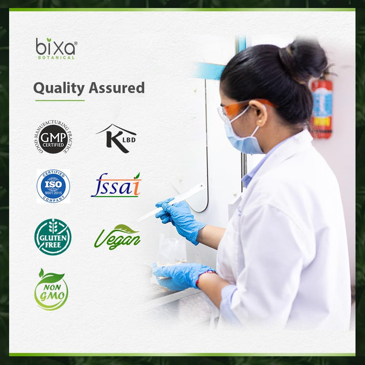 Bixa Botanical galangal powder in a cozy kitchen setup.