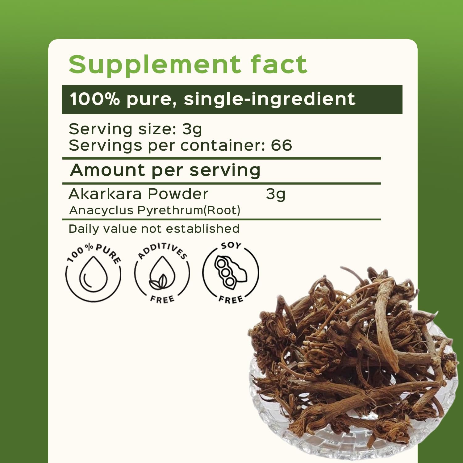 Pellitory Root Powder adds a natural Ayurvedic element to beverages and blends.
