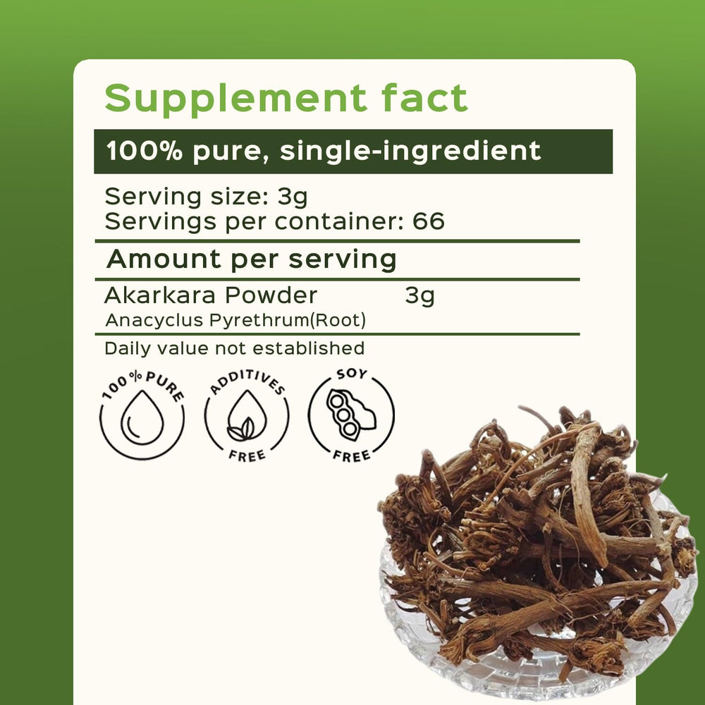 Pellitory Root Powder adds a natural Ayurvedic element to beverages and blends.