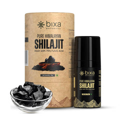 Bixa BOTANICAL Shilajit pump dispense for mess-free daily use and energy support