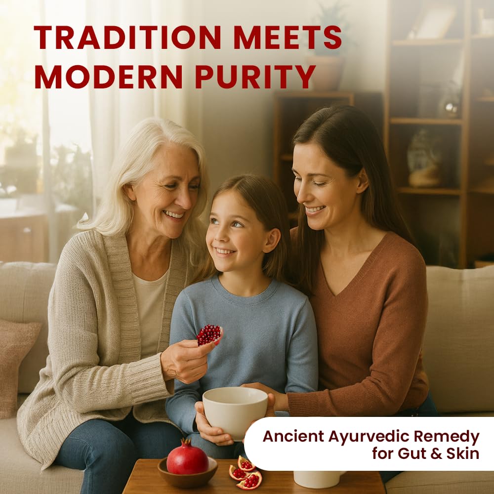 Steam-treated powder image highlighting chemical-free processing and authenticity