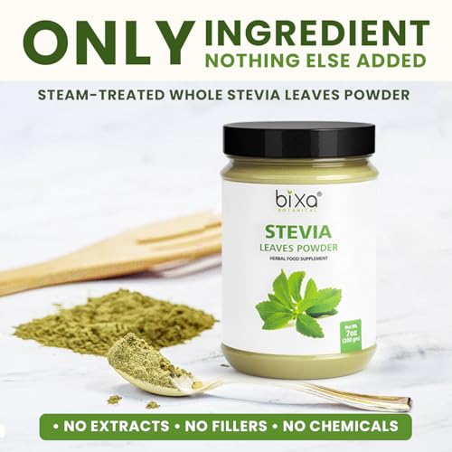 bixa BOTANICAL Stevia powder suitable for vegan diets and beverages