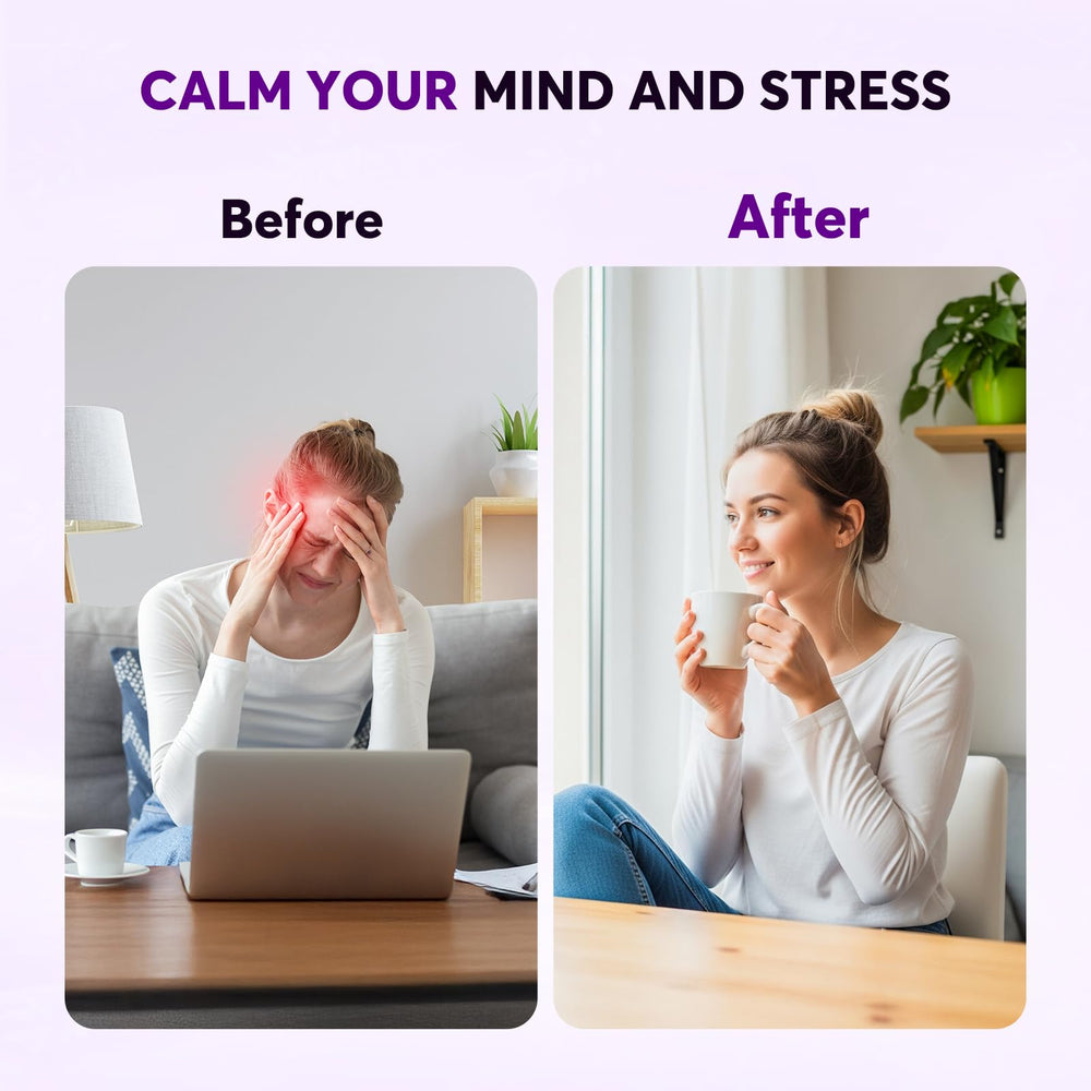 BIYSBER lavender oil drop emphasizes calming scent for sleep.