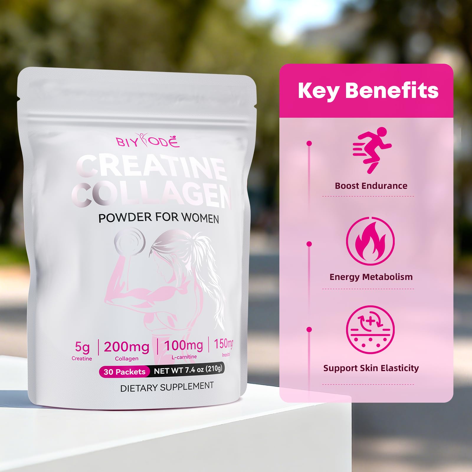 BIYODE collagen, hyaluronic acid and elastin blend for post-workout recovery