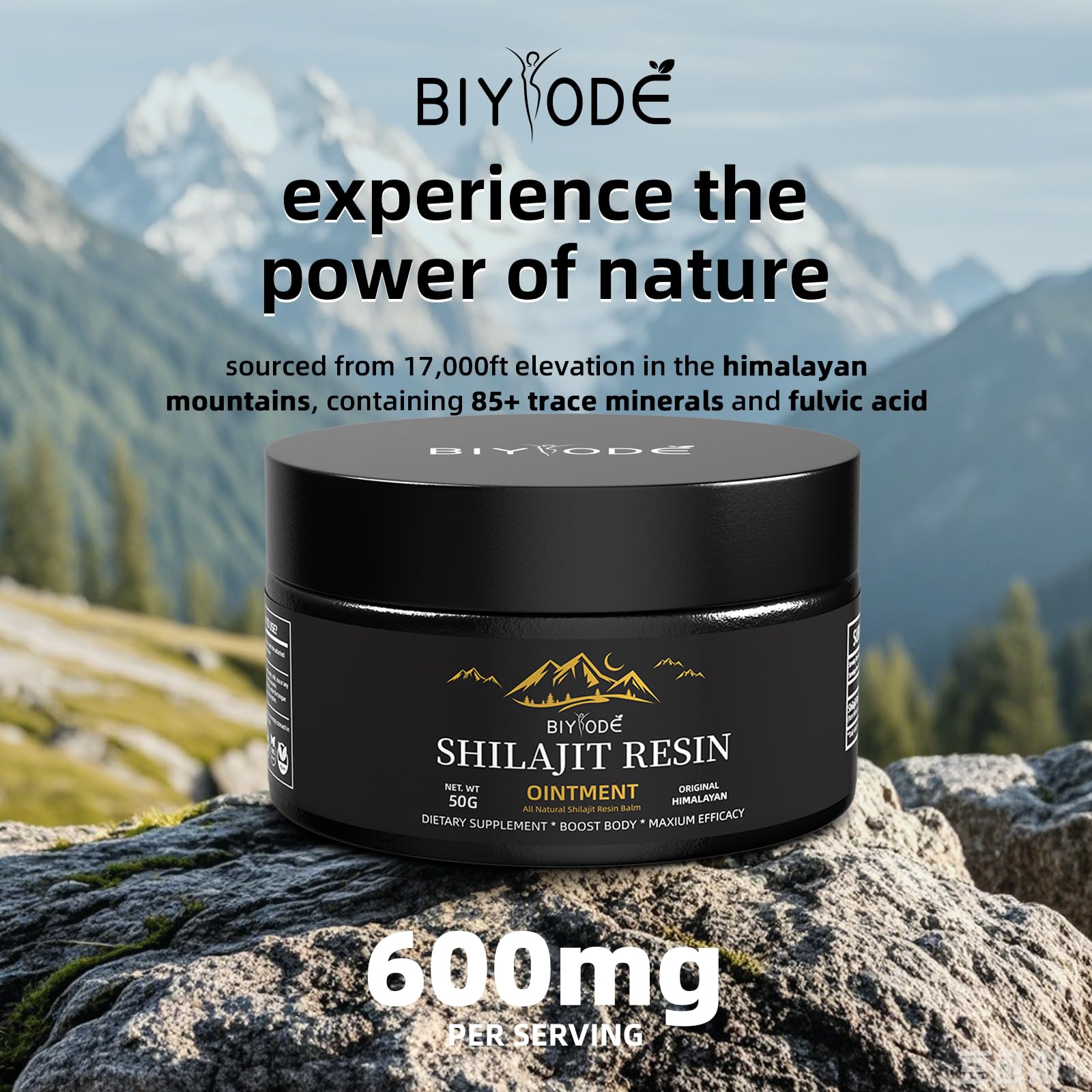 Fulvic acid rich BIYODE Shilajit shows mineral profile for vitality.