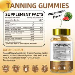 BIYODE sun-kissed glow gummies jar front label hints at natural tan potential.