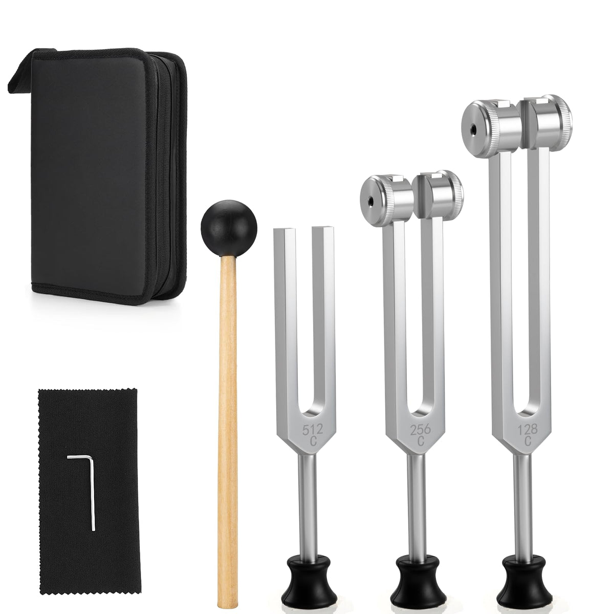 Bjabtan tuning forks set for sound healing sessions with clear resonance