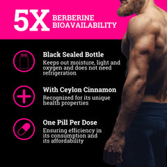 Black Forest DHB berberine capsules for easy daily use and balance