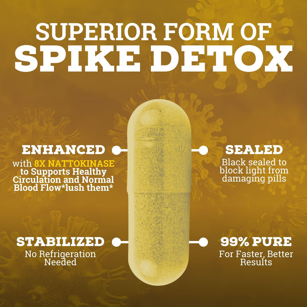 Black Forest Spike Detox in-use glass suggesting a calm wellness ritual setup.