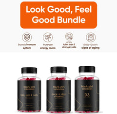 Look Good Feel Good Bundle ingredients panel highlighting key nutrients.