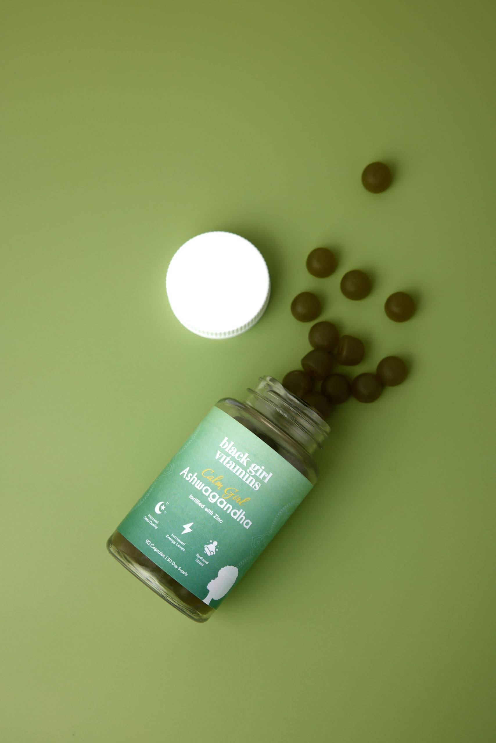 Lifestyle desk scene featuring Calm Girl products for focused daytime tasks.