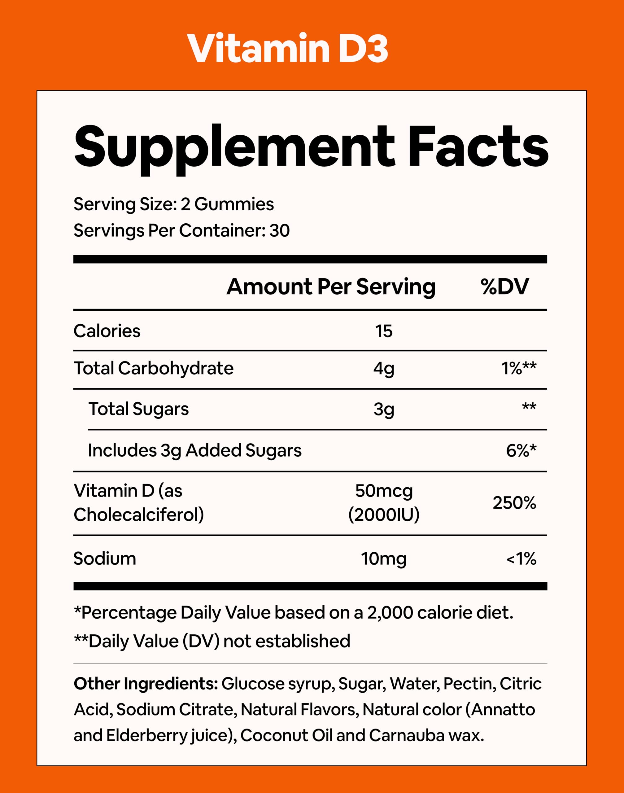 Label highlights vegan, clean formula for Black Girl Vitamins D3 Gummies