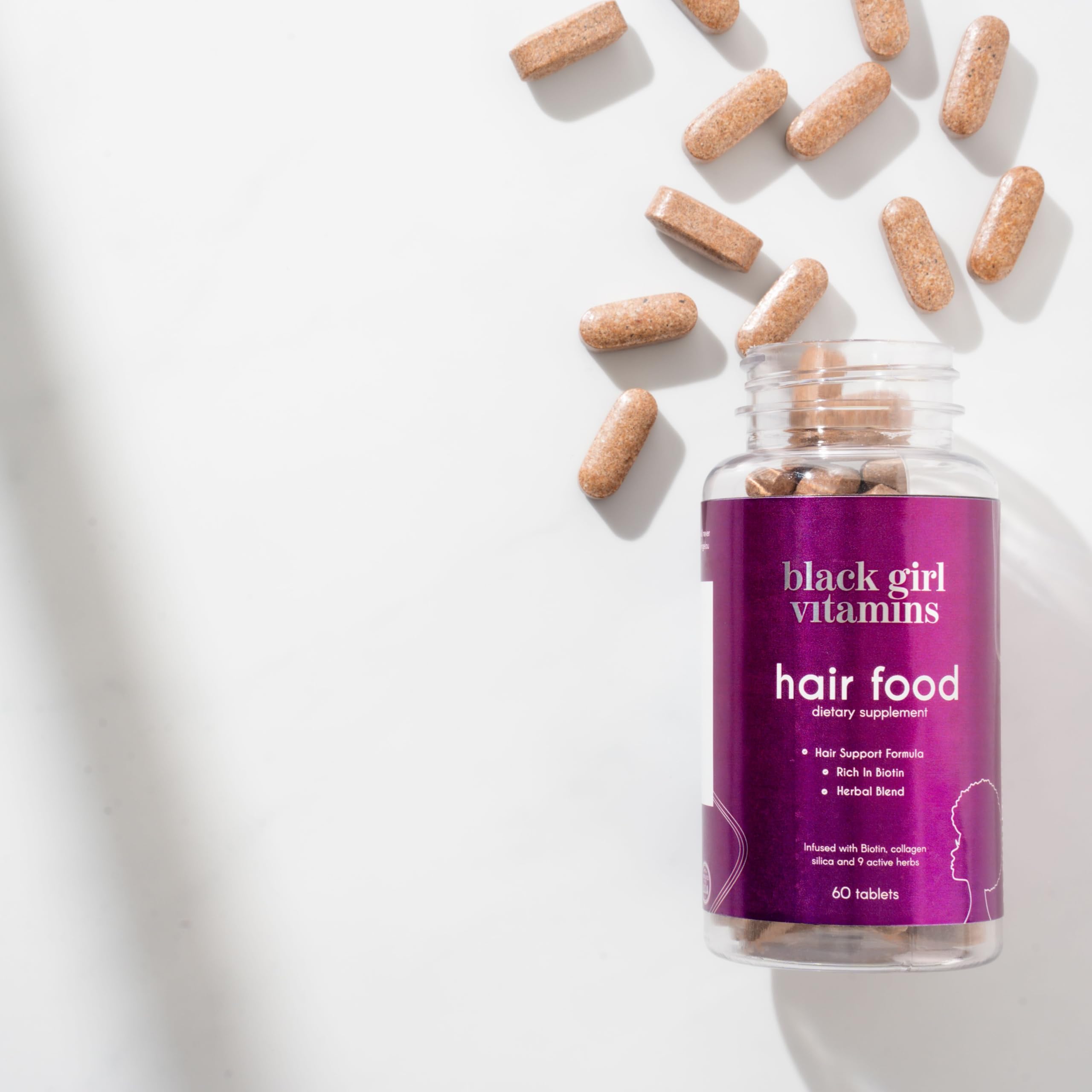 Lifestyle image showing easy daily routine with Hair Food for melanin-rich hair
