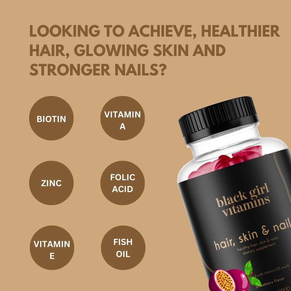 Black Girl Vitamins USA-made packaging reflects Black-owned wellness.