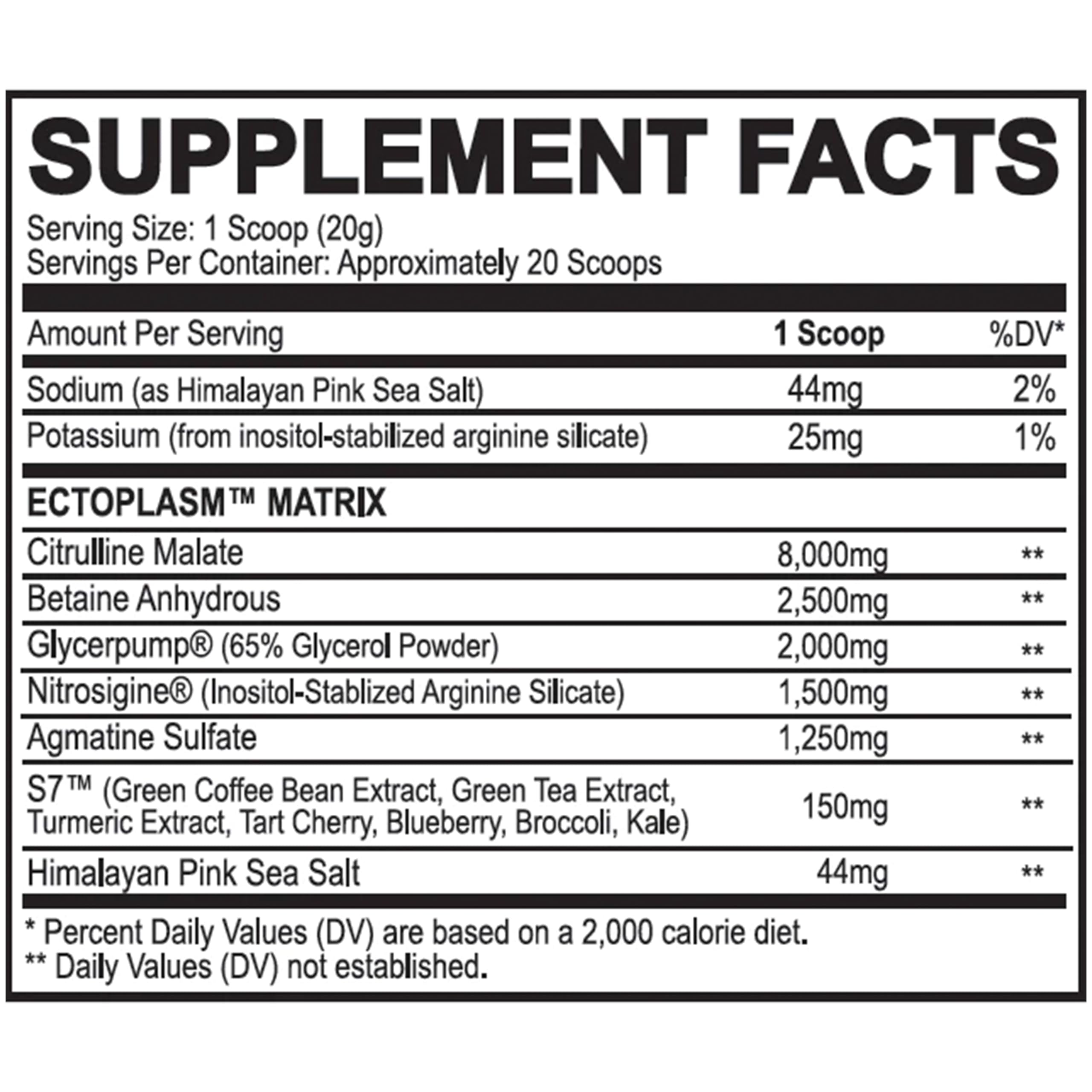 Black Magic Ecto Plasm sherbet pop scoops highlighting hydration-focused pre-workout use