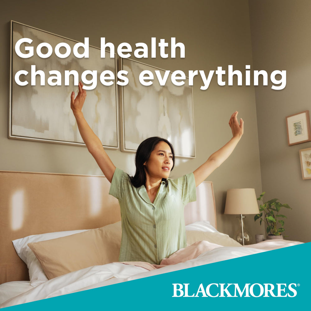 Blackmores Executive B 160 tablets desk setup suggests easy daily access.