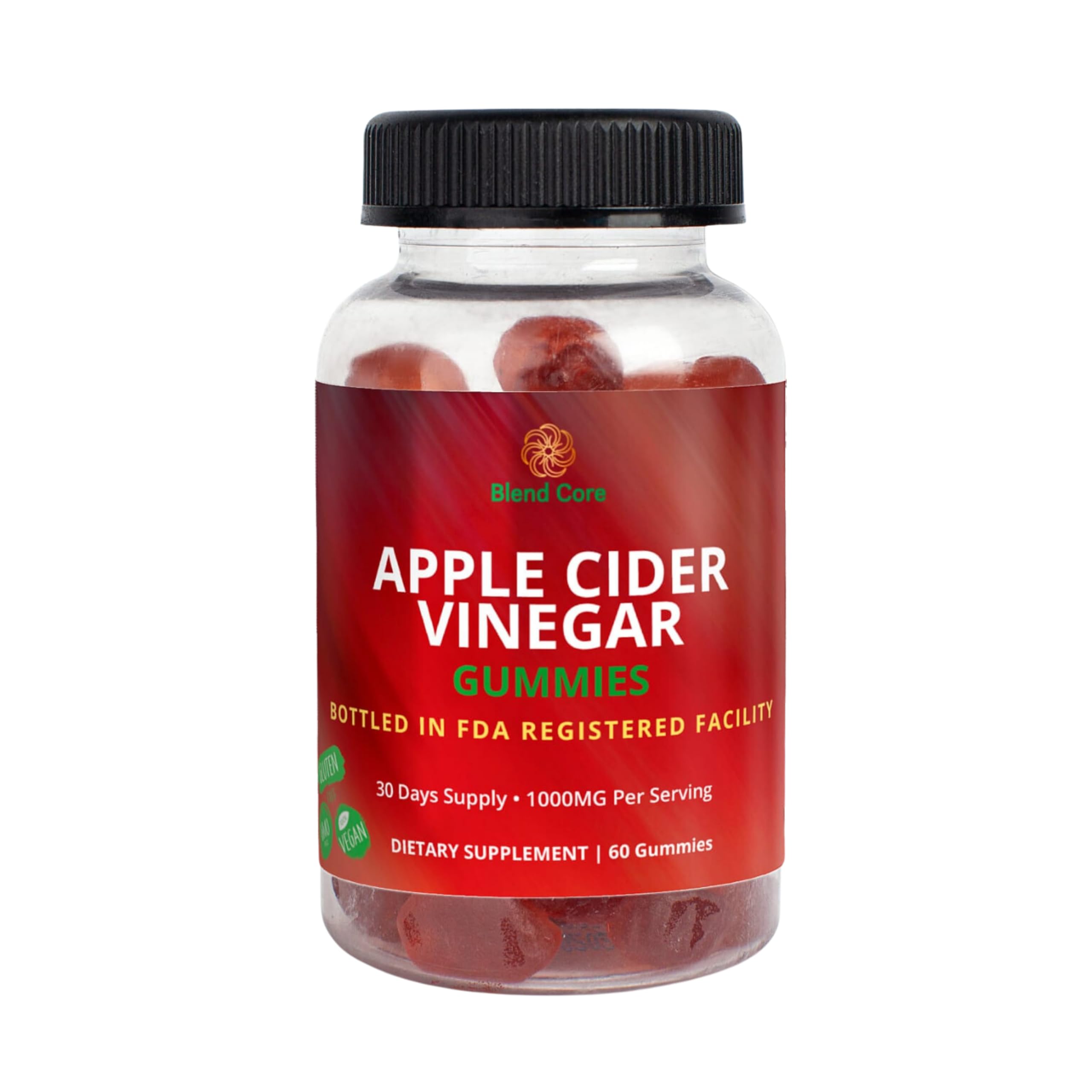 Blend Core Apple Cider Vinegar Gummies bottle for daily wellness