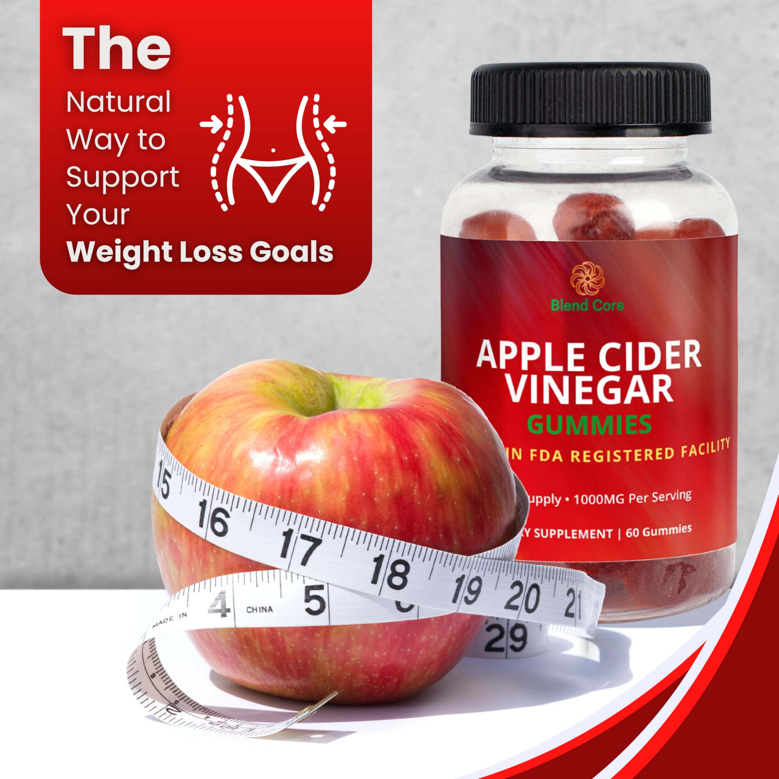Blend Core Vitamin B12 gummy highlights energy support