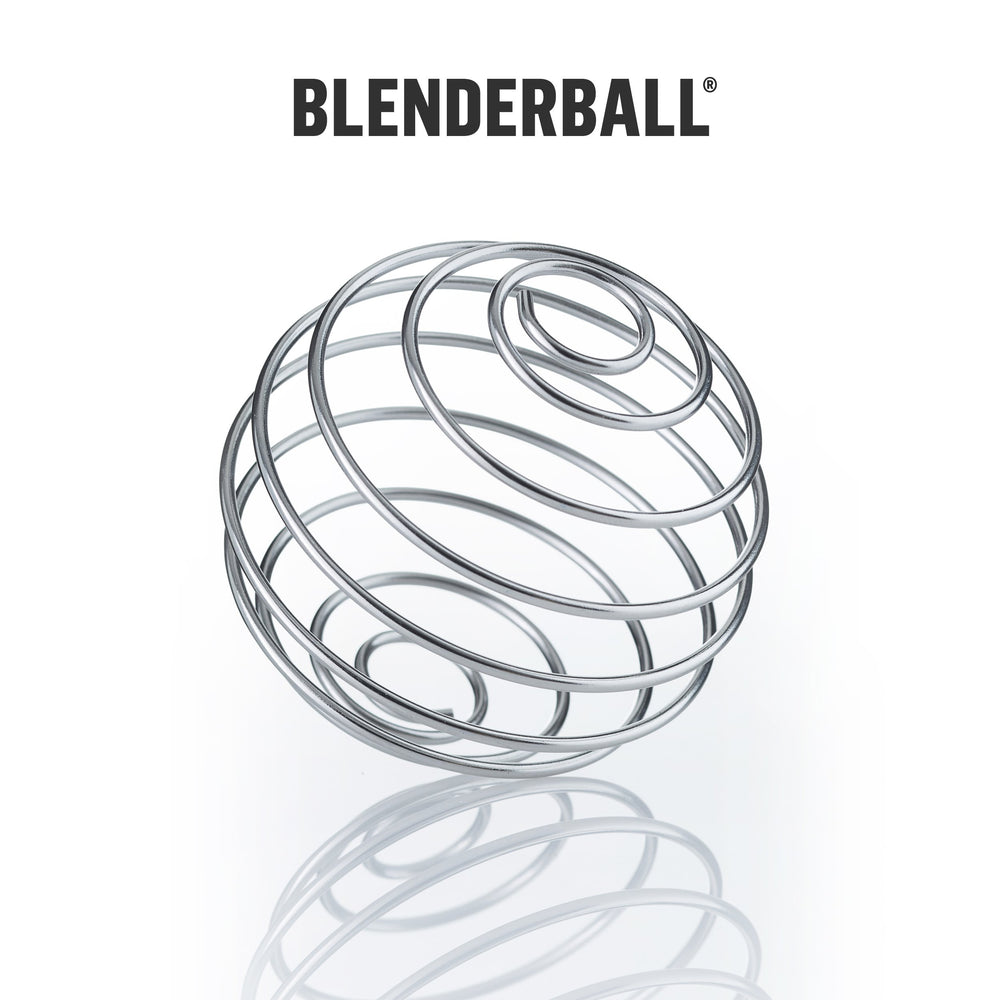 Inside view shows BlenderBall whisk for smooth shakes.