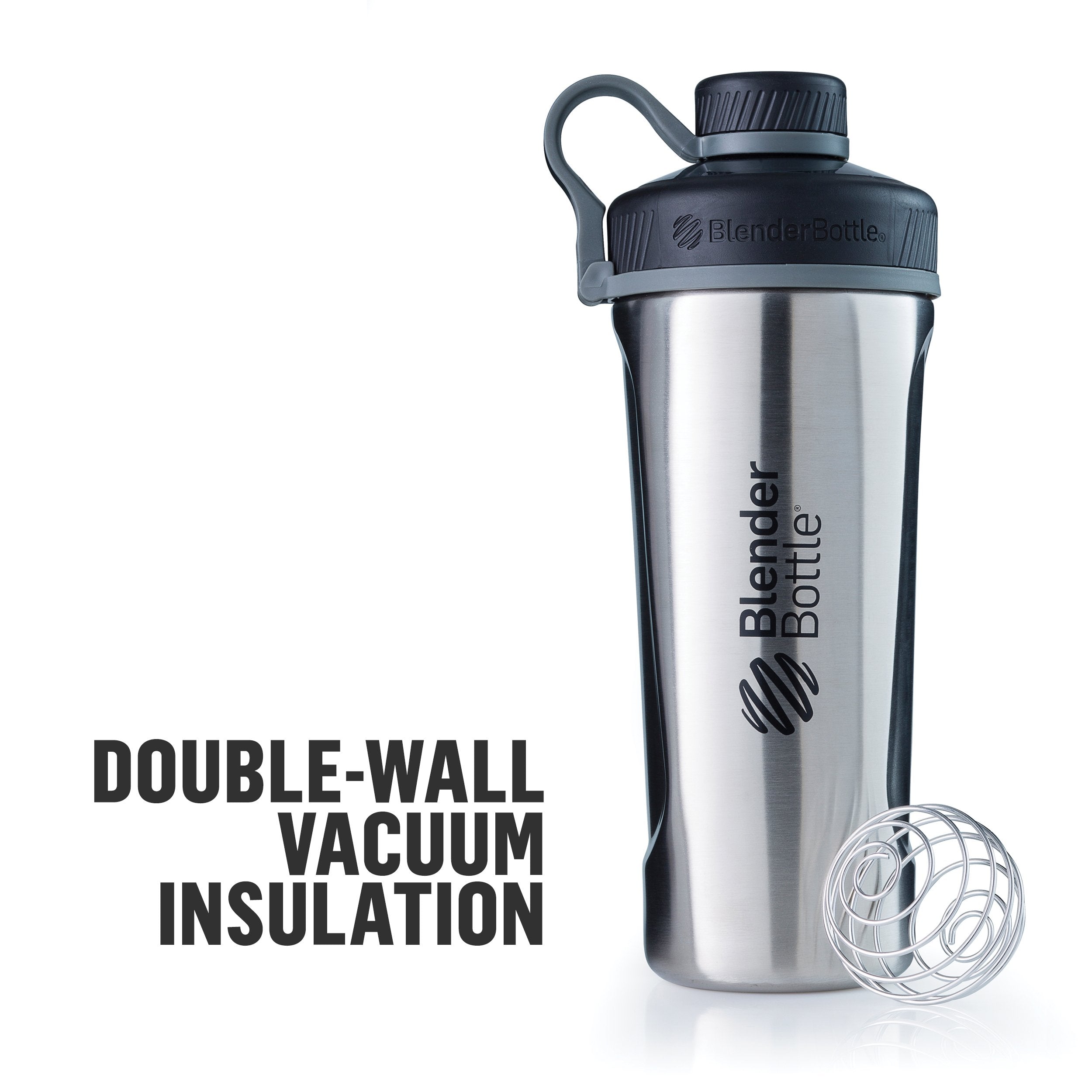 BlenderBottle Radian detachable carry loop for hands-free on the go.