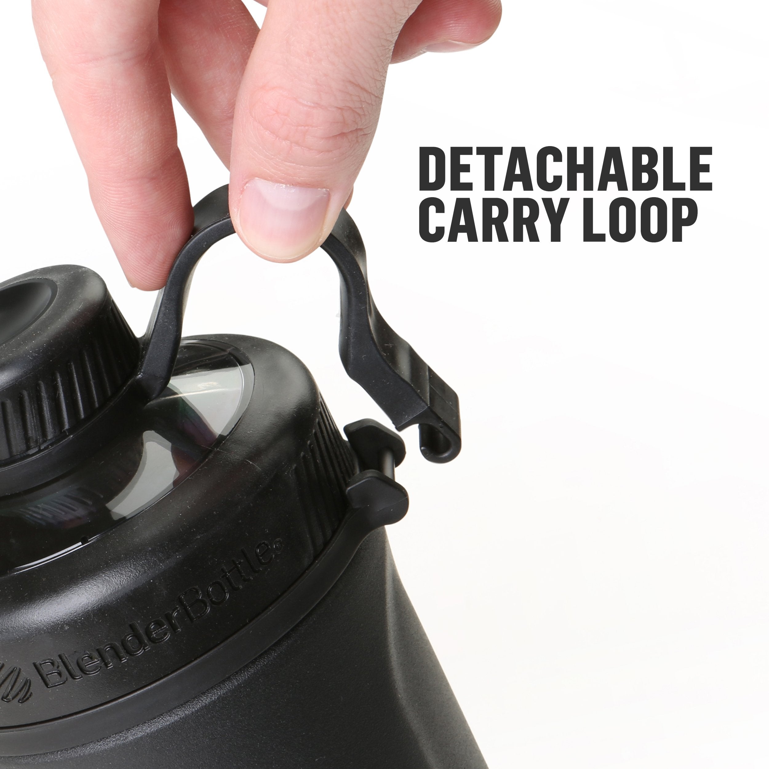 Dishwasher-safe lid of BlenderBottle Radian with BPA-free materials.