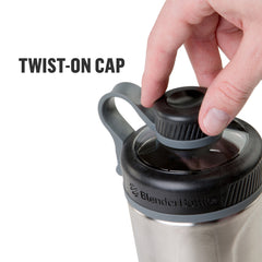 BlenderBottle Radian wide mouth makes scooping and cleaning easy.