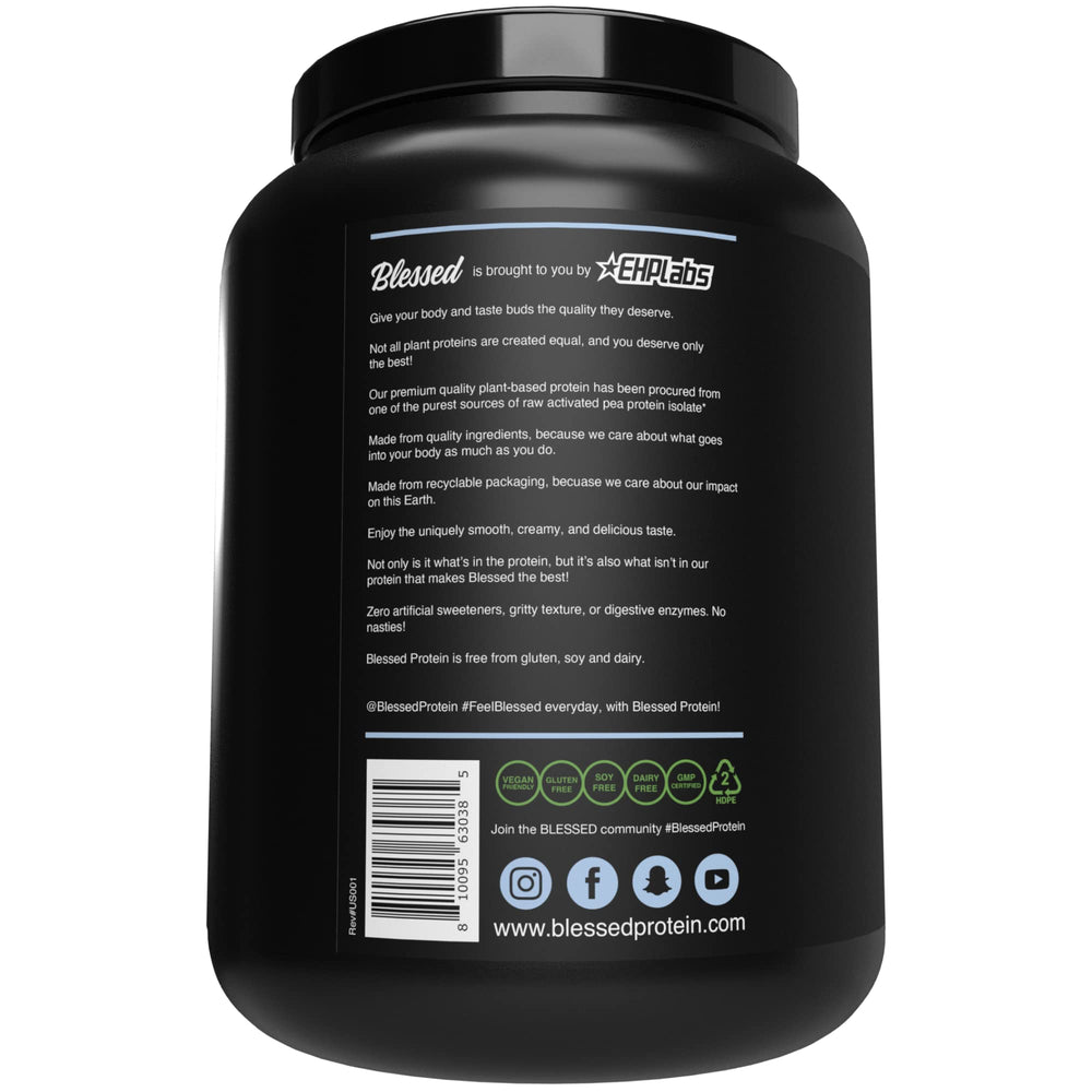 Blessed vegan protein powder meal replacement idea in a bowl