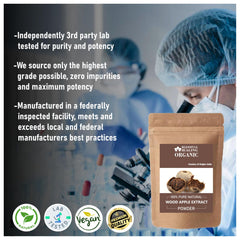 Blessfull Healing wood apple extract powder with scoop, ideal for blending into drinks