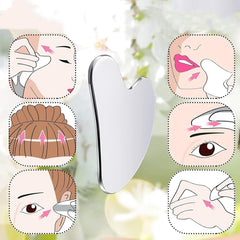 BLHVSINO1 neck massage gua sha with rounded edges for gentle contouring.