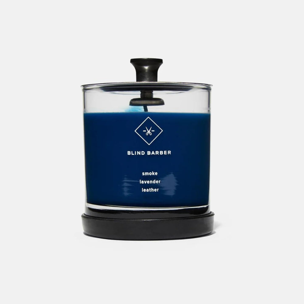 Blind Barber Tompkins Candle hand-poured quality supports consistent burn.