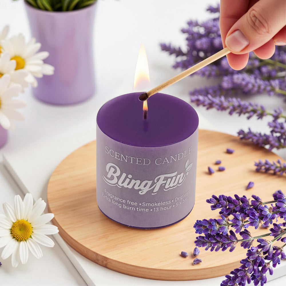 Blingfun cherry blossoms scent candle adds romantic fragrance to evenings.