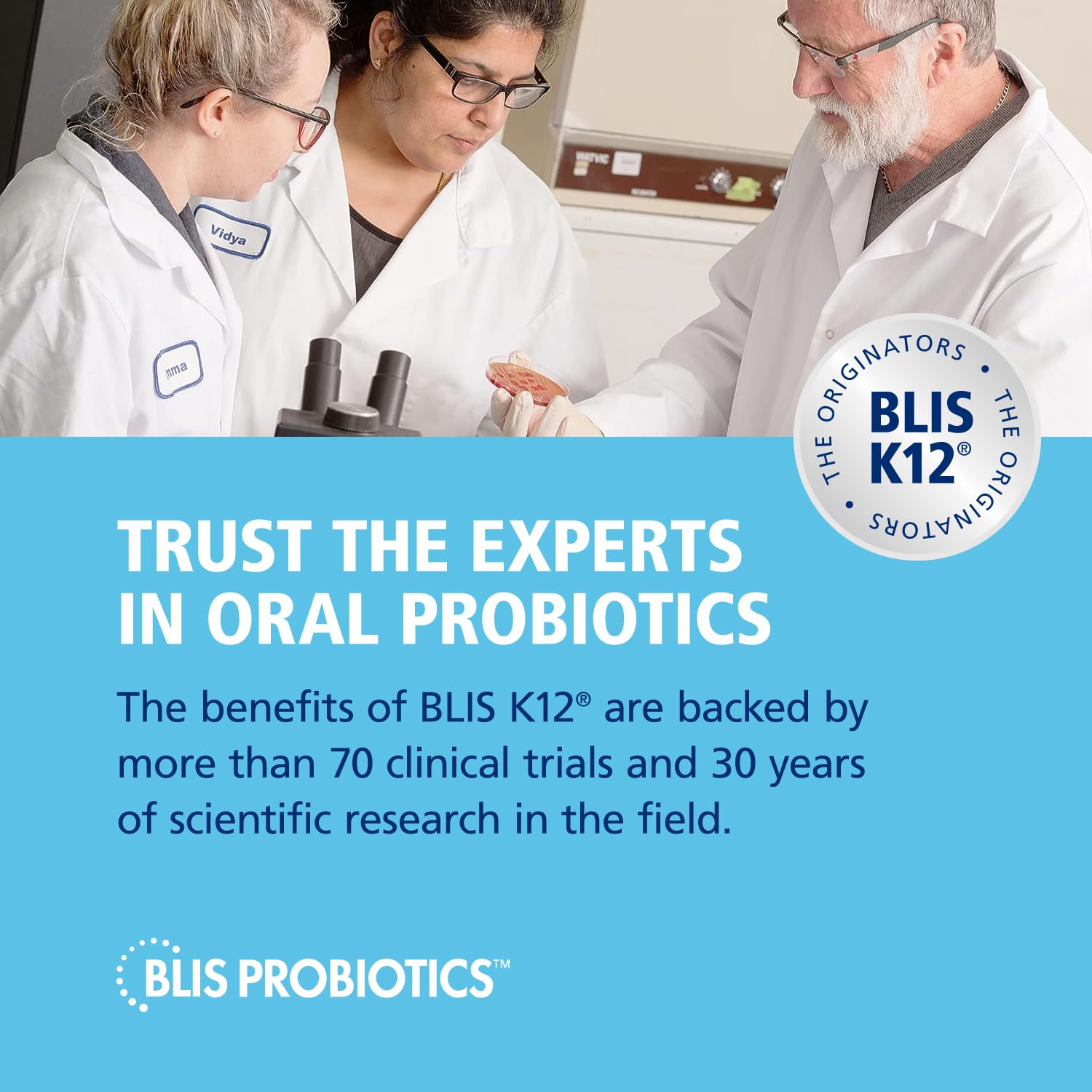 BLIS ThroatHealth dairy trace allergen note highlighting caution and safe ingredients