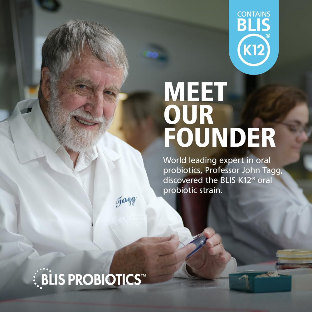 BLIS ThroatHealth allergen label notes milk trace present